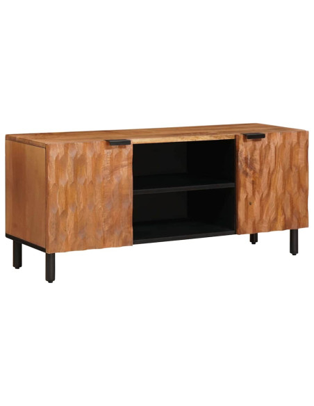Mobile TV con porta Finitura Marrone Acacia 105 x 33 x 46 cm
