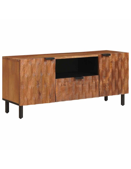 Mobile TV con cassetto Finitura Marrone Acacia 105 x 33 x 46 cm