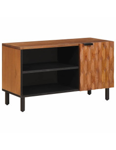 Mobile TV con porta Finitura Marrone Acacia 80 x 33 x 46 cm