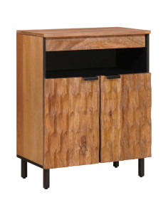 Credenza con porta Finitura Marrone Acacia 60 x 33 x 75 cm