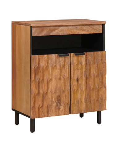 Credenza con porta Finitura Marrone Acacia 60 x 33 x 75 cm