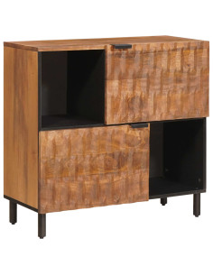 Credenza con porta Finitura Marrone Acacia 80 x 33 x 75 cm