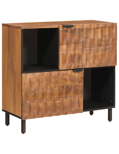 Credenza con porta Finitura Marrone Acacia 80 x 33 x 75 cm