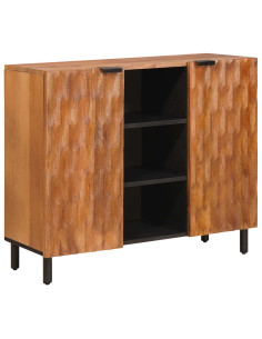 Credenza con porta Finitura Marrone Acacia 90 x 33 x 75 cm