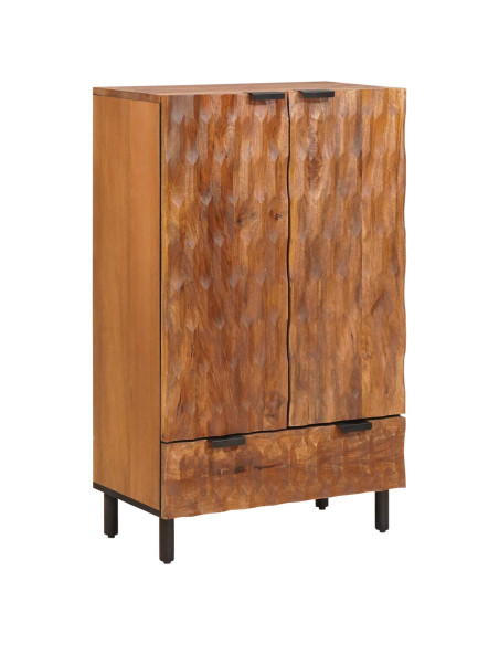Credenza con cassetto Finitura Marrone Acacia 60 x 33 x 100 cm