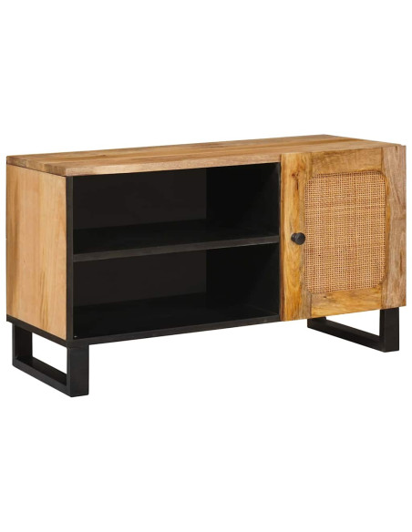 Mobile TV Marrone 80 x 33 x 46 cm Legno di mango massello