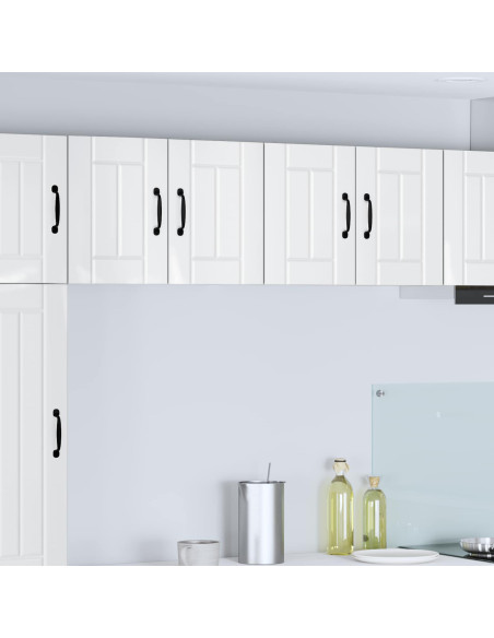 Armadi a pareti per cucina 2 pcs Bianco Lucido 60 x 31 x 40 cm