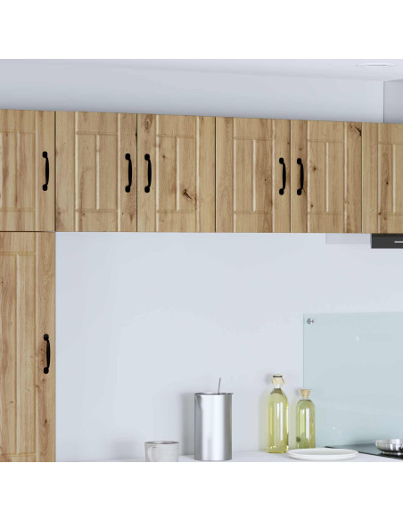 Armadi a pareti per cucina con porta 2 pcs Rovere artigianale