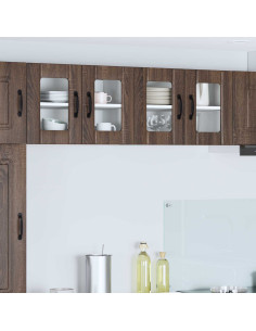 Armadi a pareti per cucina 2 pcs Rovere Marrone 60 x 31 x 40 cm