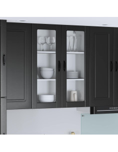 Pensile cucina Nero 80 x 31 x 100 cm Legno multistrato