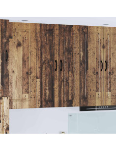 Mobile da cucina con lo scaffale Legno vecchio 30 x 31 x 100 cm