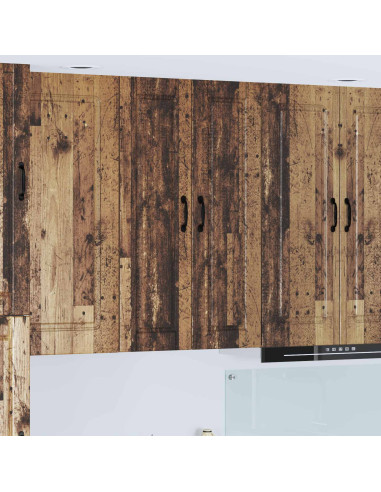 Mobile da cucina con lo scaffale Legno vecchio 30 x 31 x 100 cm