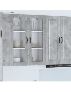 Mobile da cucina con porta Grigio cemento 40 x 31 x 100 cm