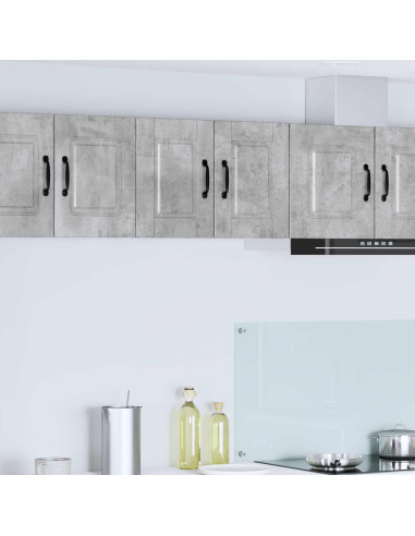 Mobile da cucina con porta 2 pcs Grigio cemento 30 x 31 x 40 cm