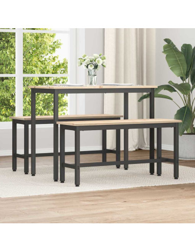 Panchina da pranzo Naturale 100 x 32,5 x 49 cm