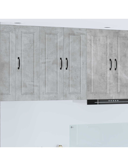 Mobile da cucina con lo scaffale Grigio cemento 60 x 31 x 80 cm