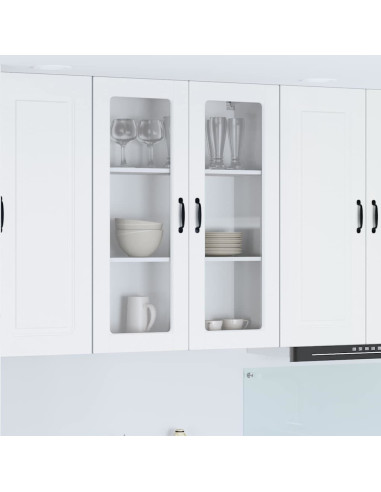 Mobile da cucina Bianco 80 x 31 x 100 cm Legno multistrato