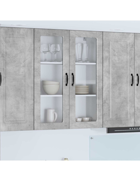 Mobile da cucina con porta Grigio cemento 80 x 31 x 100 cm
