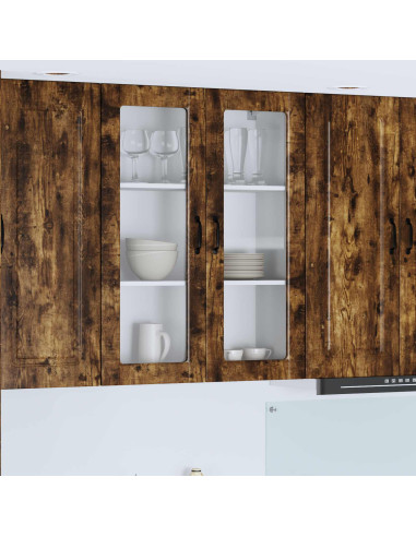 Mobile da cucina Rovere fumé 80 x 31 x 100 cm Legno multistrato