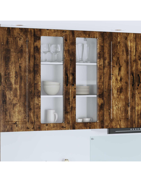 Mobile da cucina Rovere fumé 80 x 31 x 100 cm Legno multistrato