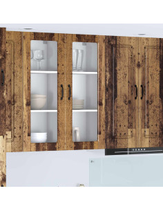 Mobile da cucina con lo scaffale Legno vecchio 40 x 31 x 100 cm