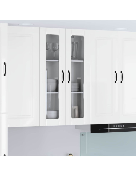 Pensile cucina Bianco Lucido 60 x 31 x 100 cm Legno multistrato