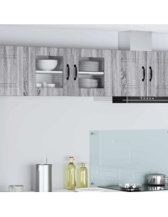 Mobile da cucina con porta 2 pcs Grigio Sonoma 40 x 31 x 40 cm