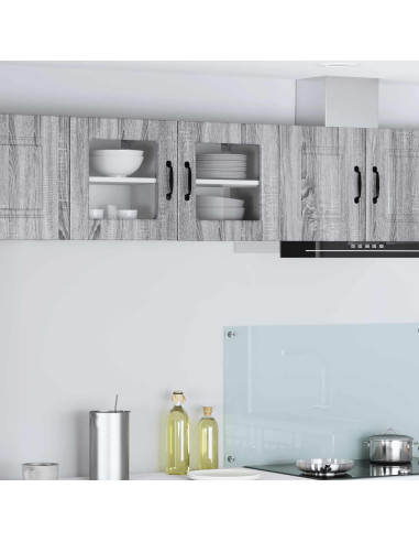 Mobile da cucina con porta 2 pcs Grigio Sonoma 40 x 31 x 40 cm