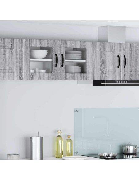 Mobile da cucina con porta 2 pcs Grigio Sonoma 40 x 31 x 40 cm