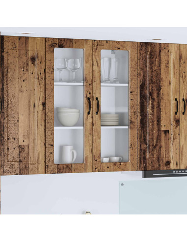 Mobile da cucina con lo scaffale Legno vecchio 80 x 31 x 100 cm