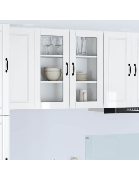 Mobile da cucina con lo scaffale Bianco Lucido 80 x 31 x 80 cm