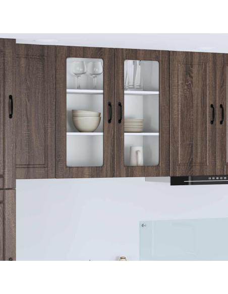 Mobile da cucina con lo scaffale Rovere Marrone 80 x 31 x 80 cm