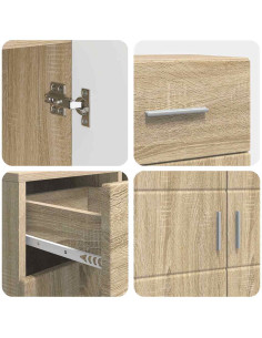 Armadio in Legno con cassetto Rovere Sonoma 88,5 x 30,5 x 73 cm