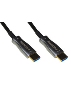 CAVO LINK HDMI 2.0 TO HDMI, M/M, 20MT, AOC FIBRA OTTICA IBRIDO, HDCP, ARC, EDID 4K - 60HZ, 4:4:4, NERO, LKCHD20F