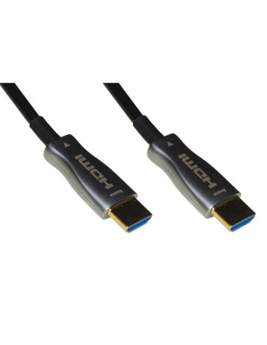 CAVO LINK HDMI 2.0 TO HDMI, M/M, 20MT, AOC FIBRA OTTICA IBRIDO, HDCP, ARC, EDID 4K - 60HZ, 4:4:4, NERO, LKCHD20F