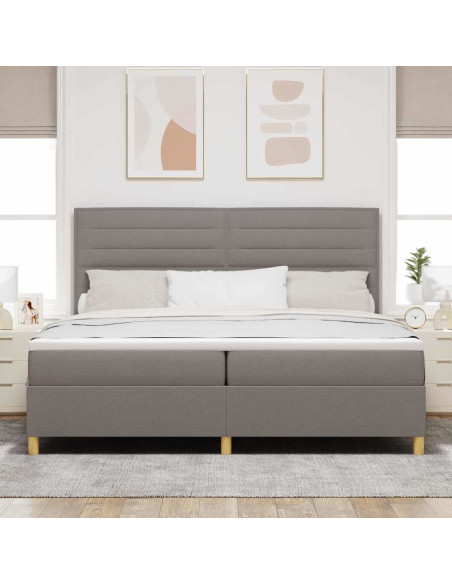 Letto a Sorgente LED con materasso Talpa 200 x 200 cm Tessuto