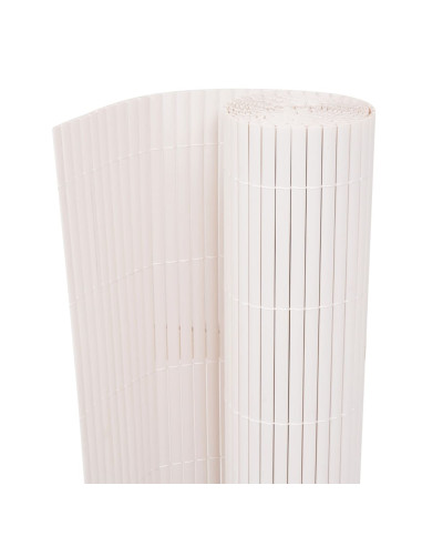 Recinzione per Giardino Bianco 150 x 500 cm PVC