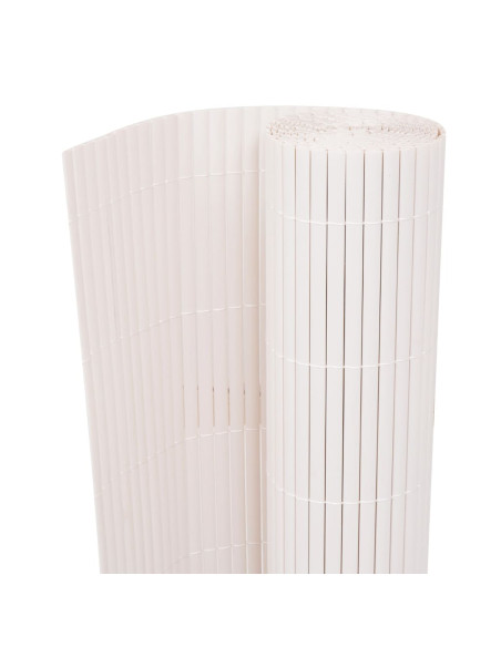Recinzione per Giardino Bianco 150 x 500 cm PVC