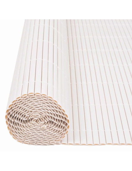 Recinzione per Giardino Bianco 150 x 500 cm PVC