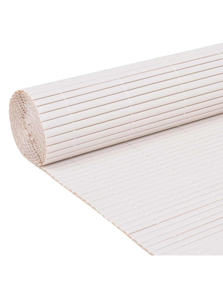 Recinzione per Giardino Bianco 150 x 500 cm PVC