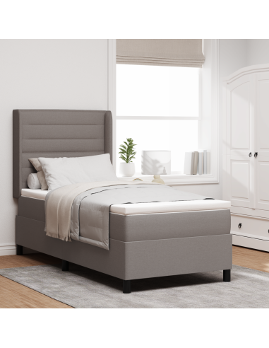 Letto a Sorgente LED con materasso Talpa 80 x 200 cm Tessuto