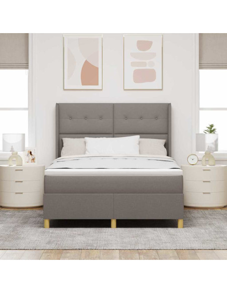 Letto a molle con materasso Talpa 140 x 190 cm Tessuto