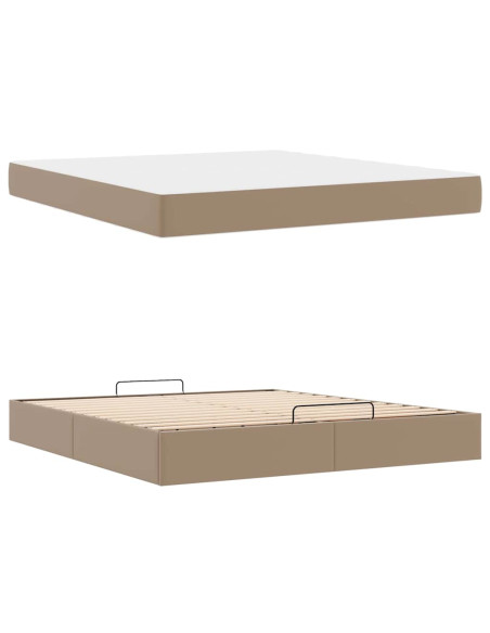 Struttura del letto Cappuccino 180 x 200 cm Pelle sintetica