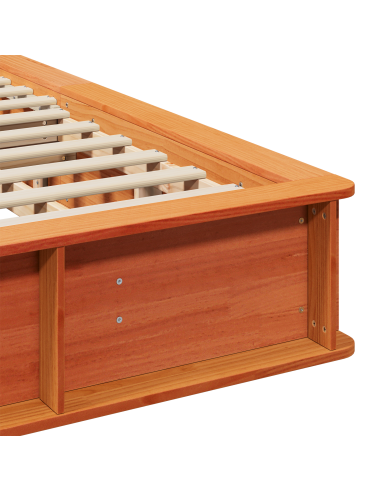 Struttura del letto Marrone cerato 180 x 200 cm Pino massello