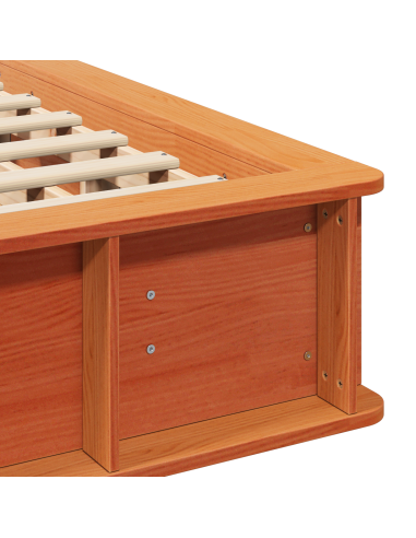 Struttura del letto Marrone cerato 160 x 200 cm Pino massello