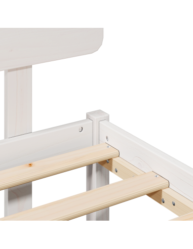 Struttura del letto Bianco 75 x 190 cm Pino massello