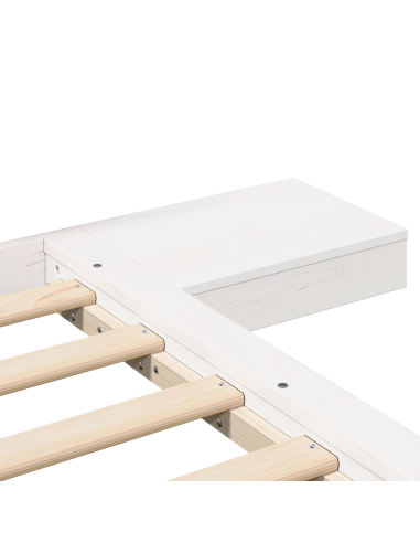 Struttura del letto Bianco 200 x 200 cm legno