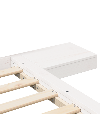 Struttura del letto Bianco 150 x 200 cm legno