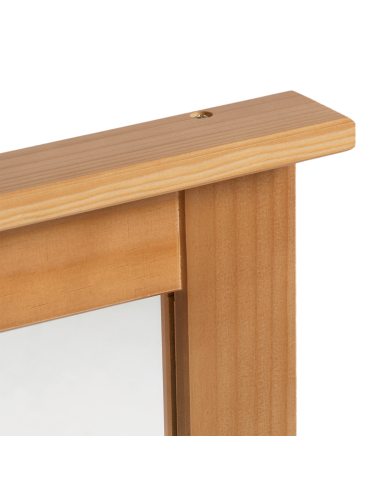 Specchio Rettangolare VIGO Marrone miele 55,5 x 5 x 70 cm