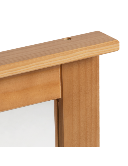 Specchio Rettangolare VIGO Marrone miele 55,5 x 5 x 70 cm